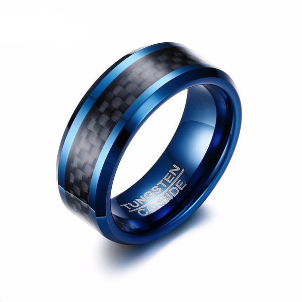 Carbon Fiber Tungsten Carbide Ring