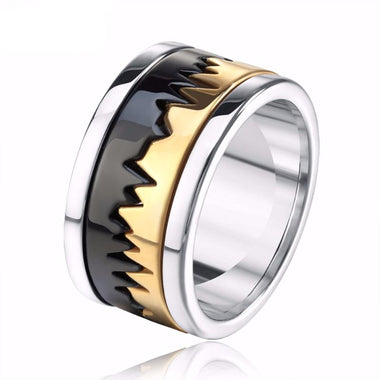 Crack Chimeric Stainless Steel Ring
