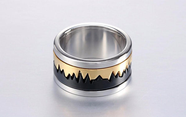 Crack Chimeric Stainless Steel Ring