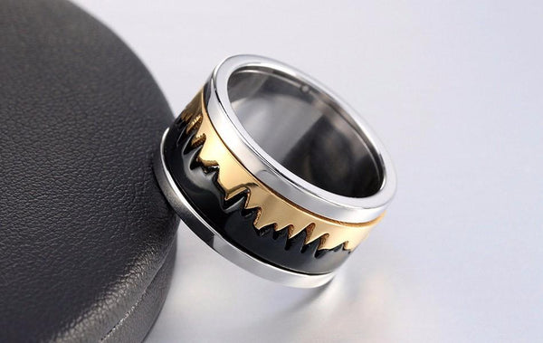 Crack Chimeric Stainless Steel Ring