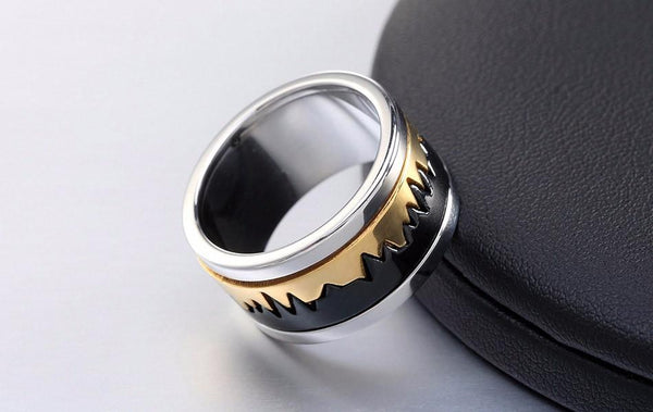 Crack Chimeric Stainless Steel Ring