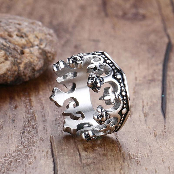 Vintage Gothic Crown Ring