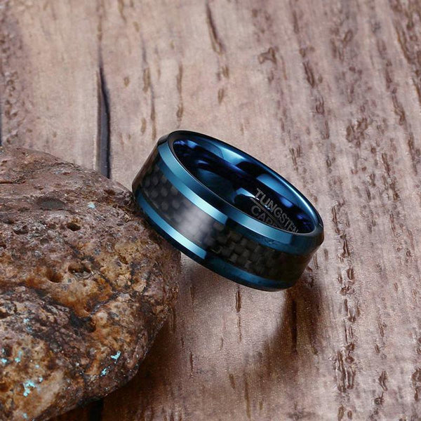 Carbon Fiber Tungsten Carbide Ring