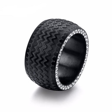 Black Gun Plated Tire Ring