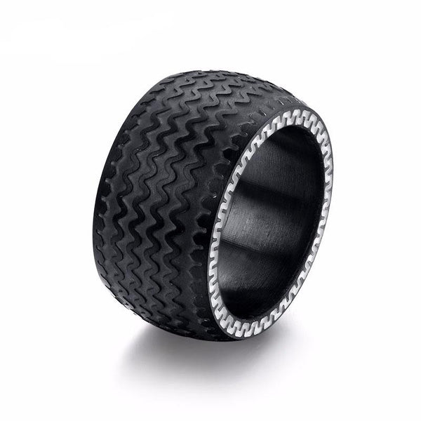 Black Gun Plated Tire Ring