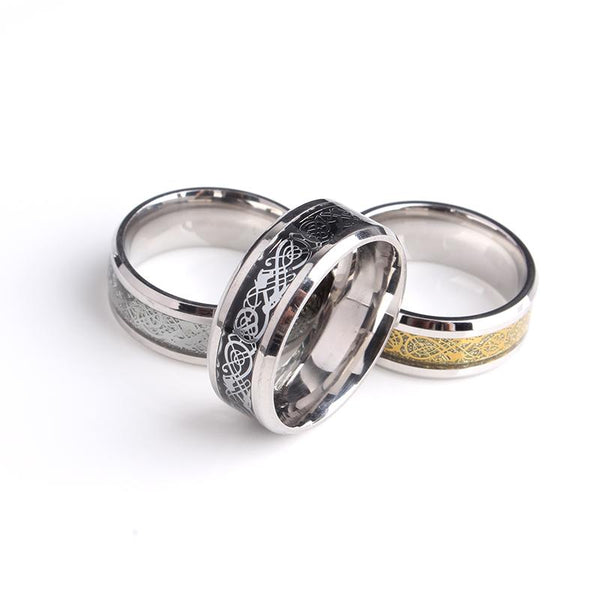 Carbon Fiber Dragon Rings