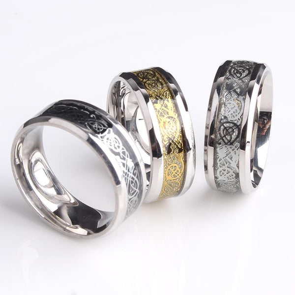 Carbon Fiber Dragon Rings