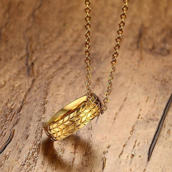Tire Tread Style Grooved Ring